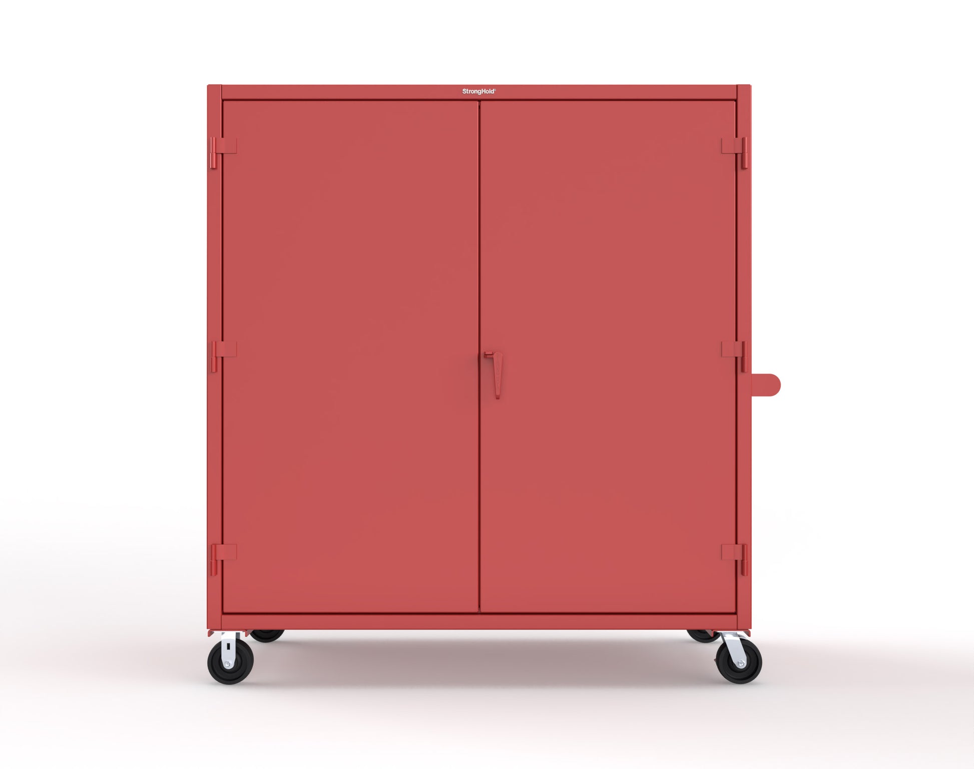 Extreme Duty 12 GA Mobile Rigging Cabinet with Welded Hooks, 3 Drawers, Hanger Rods - 72 in. W x 30 in. D x 80 in. H - 66-303-3DB-RODS-HKS-CA-3001