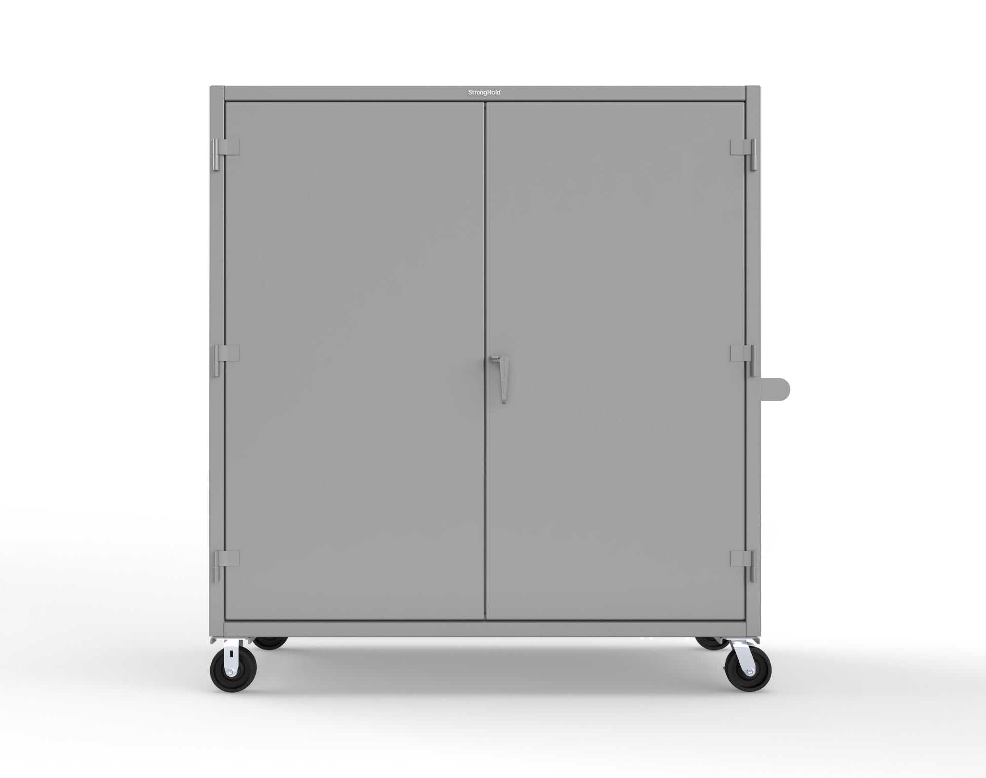 Extreme Duty 12 GA Mobile Rigging Cabinet with Welded Hooks, 3 Drawers, Hanger Rods - 72 in. W x 30 in. D x 80 in. H - 66-303-3DB-RODS-HKS-CA-7037