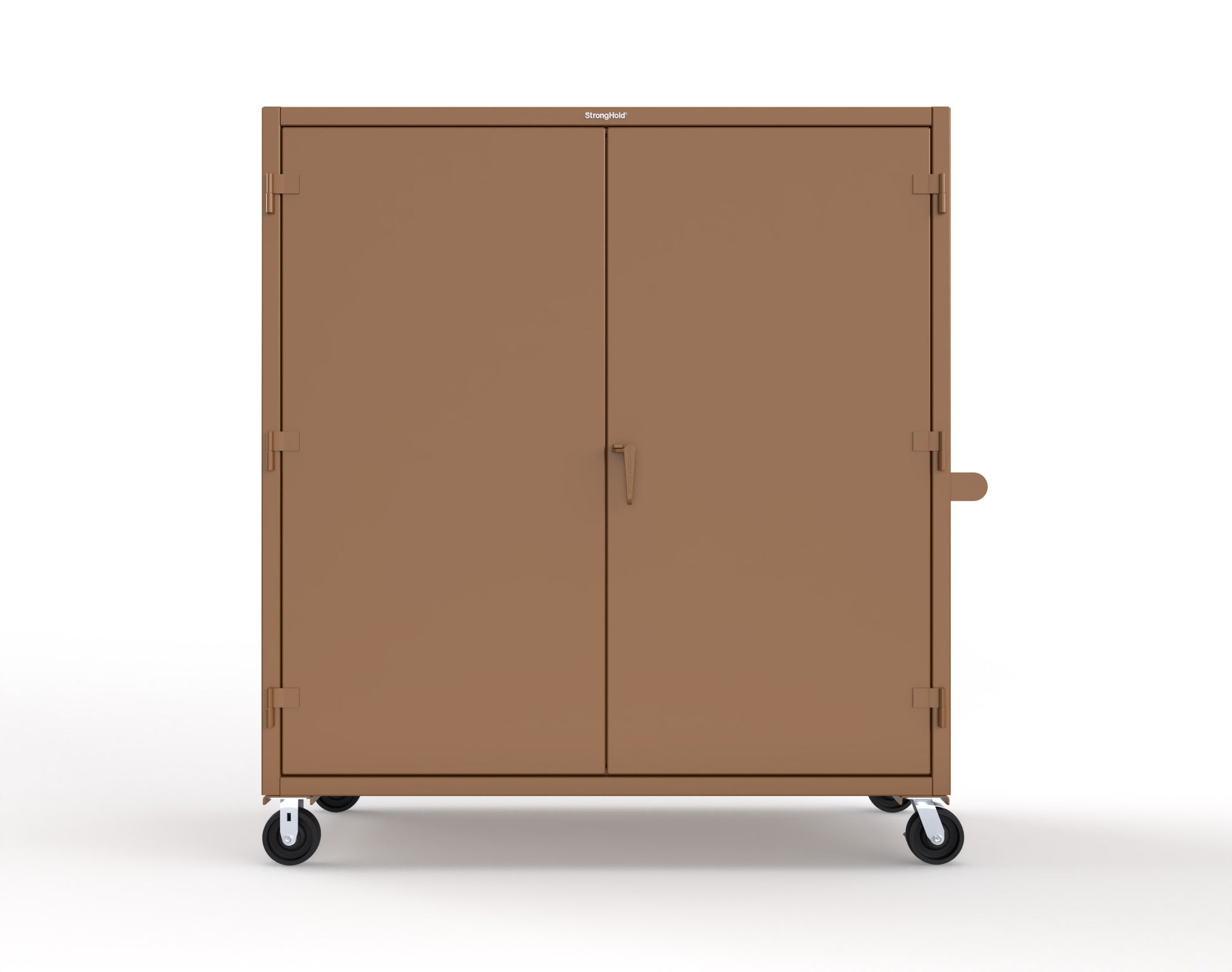 Extreme Duty 12 GA Mobile Rigging Cabinet with Welded Hooks, 3 Drawers, Hanger Rods - 72 in. W x 30 in. D x 80 in. H - 66-303-3DB-RODS-HKS-CA-8008