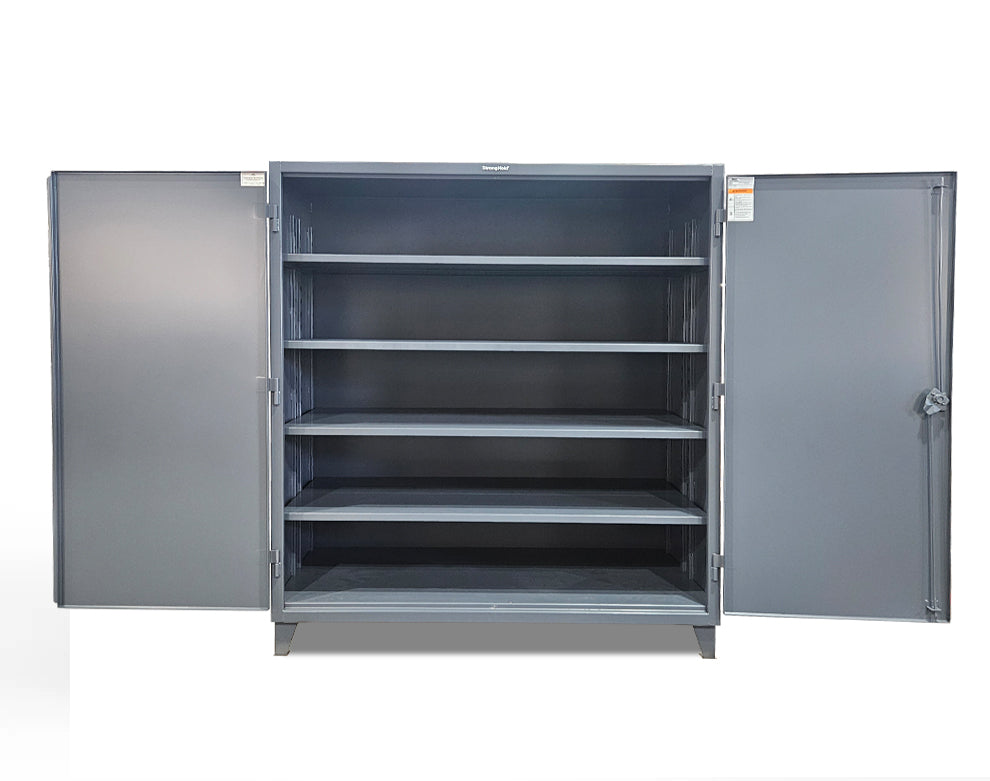 Extreme Duty 12 GA Cabinet with 4 Extra Deep Shelves - 72 In. W x 36 In. D x 78 In. H - Outlet