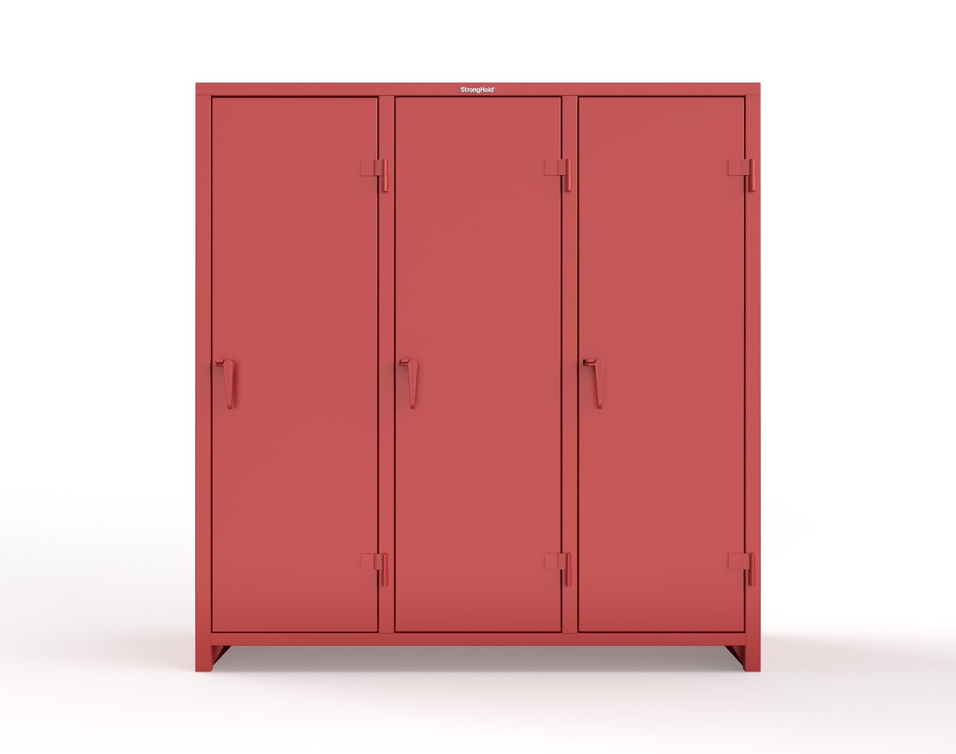 Extra Heavy Duty 14 GA Single-Tier Locker with Shelf and Hanger Rod, 3 Compartments - 72in. W x 24 in. D x 75 in. H - 66-3D-24-1T-L-3001
