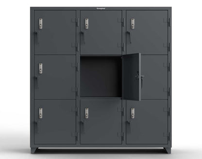 14 GA Triple-Tier Locker with Keyless Entry Lock