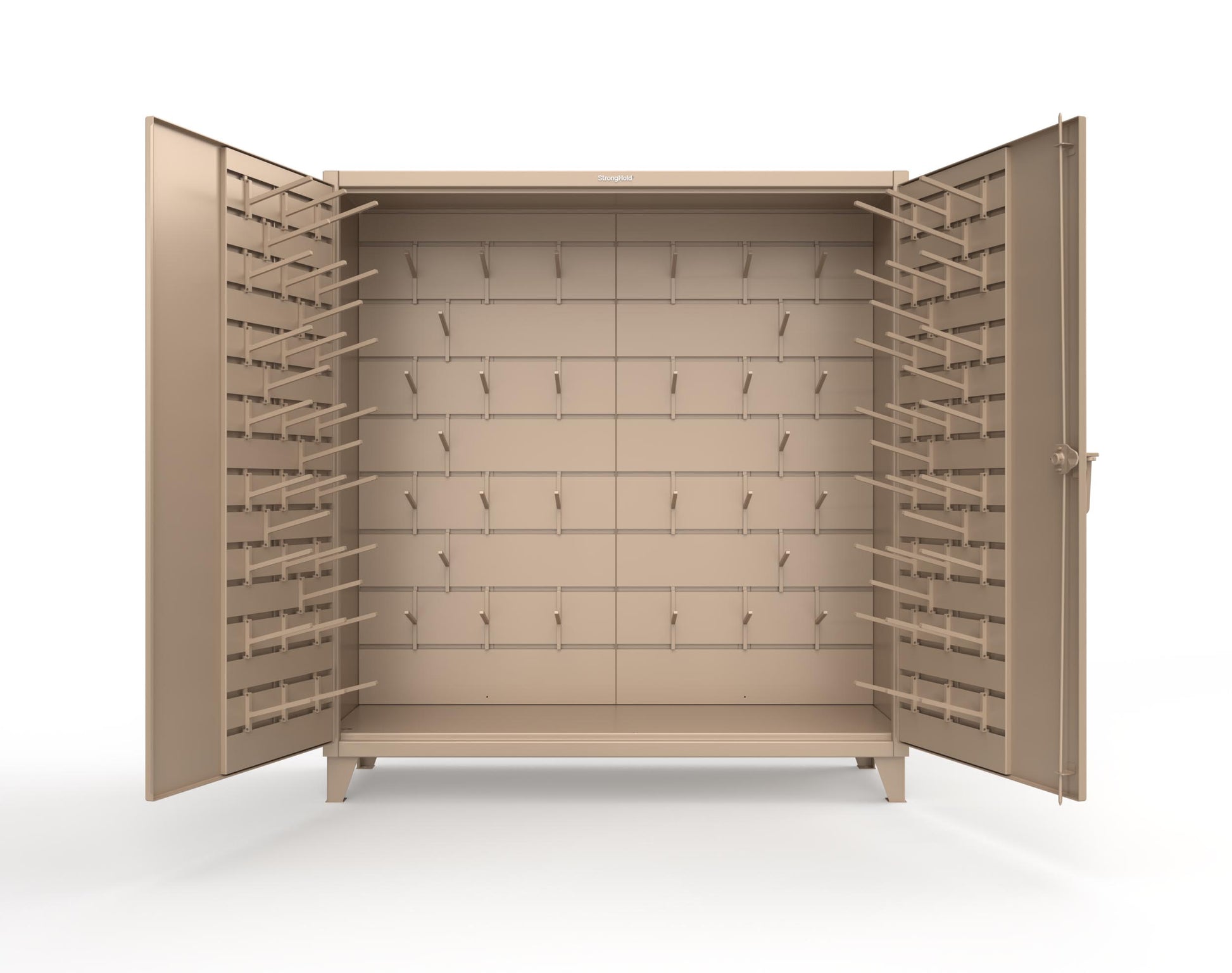 Extreme Duty 12 GA Rigging Cabinet with Hooks - 72 In. W x 24 In. D x 78 In. H - 66-BB-240W/Hooks-1019