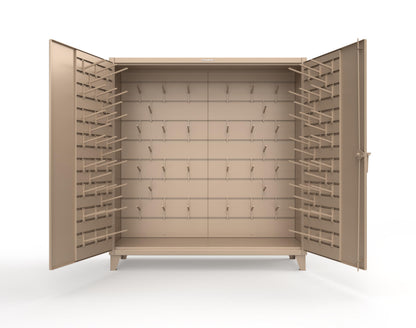Extreme Duty 12 GA Rigging Cabinet with Hooks - 72 In. W x 24 In. D x 78 In. H - 66-BB-240W/Hooks-1019