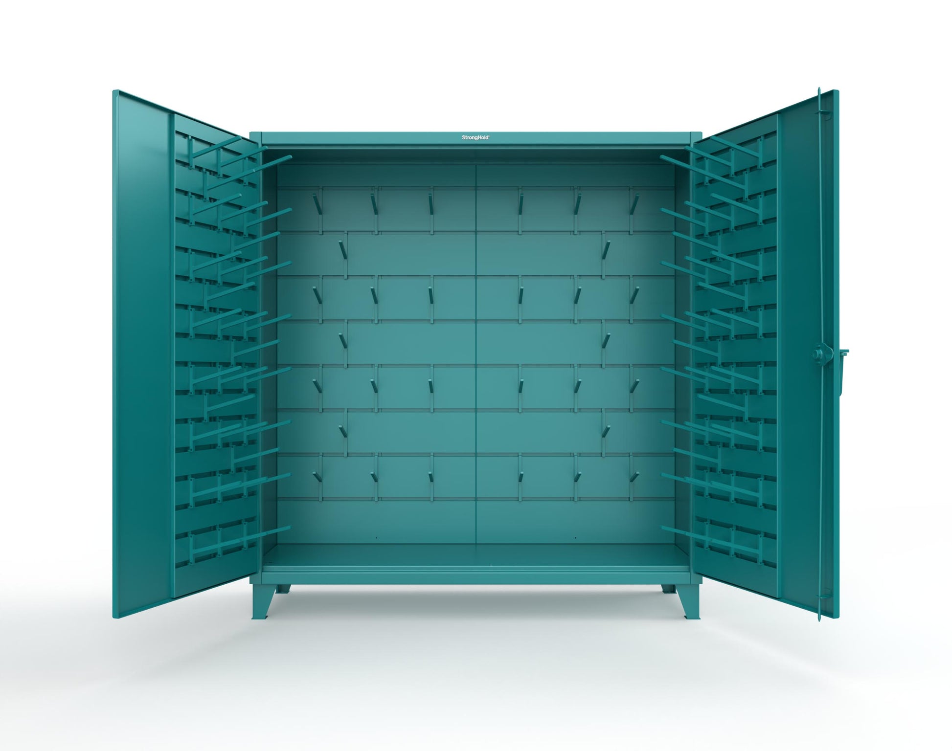 Extreme Duty 12 GA Rigging Cabinet with Hooks - 72 In. W x 24 In. D x 78 In. H - 66-BB-240W/Hooks-5021
