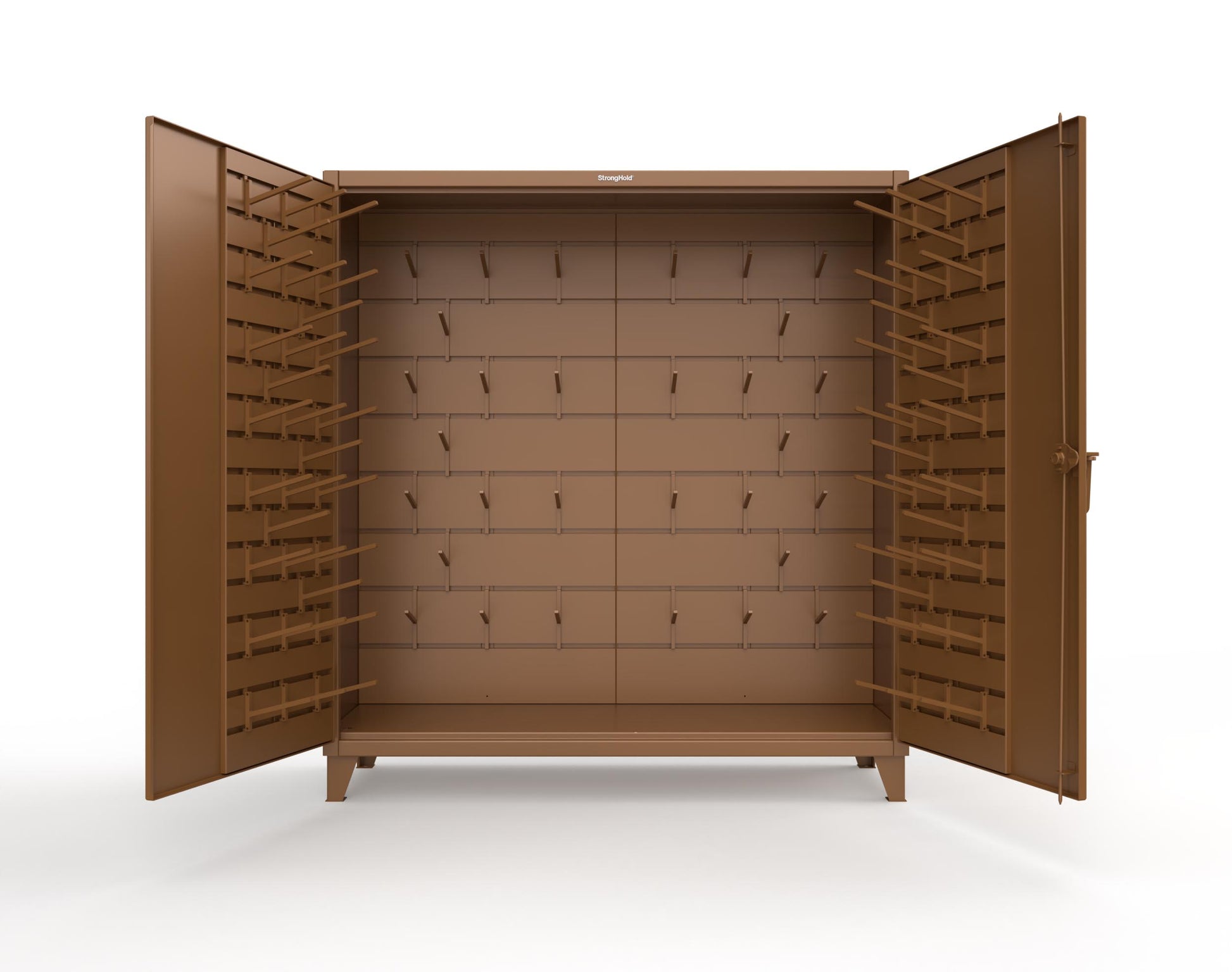 Extreme Duty 12 GA Rigging Cabinet with Hooks - 72 In. W x 24 In. D x 78 In. H - 66-BB-240W/Hooks-8025