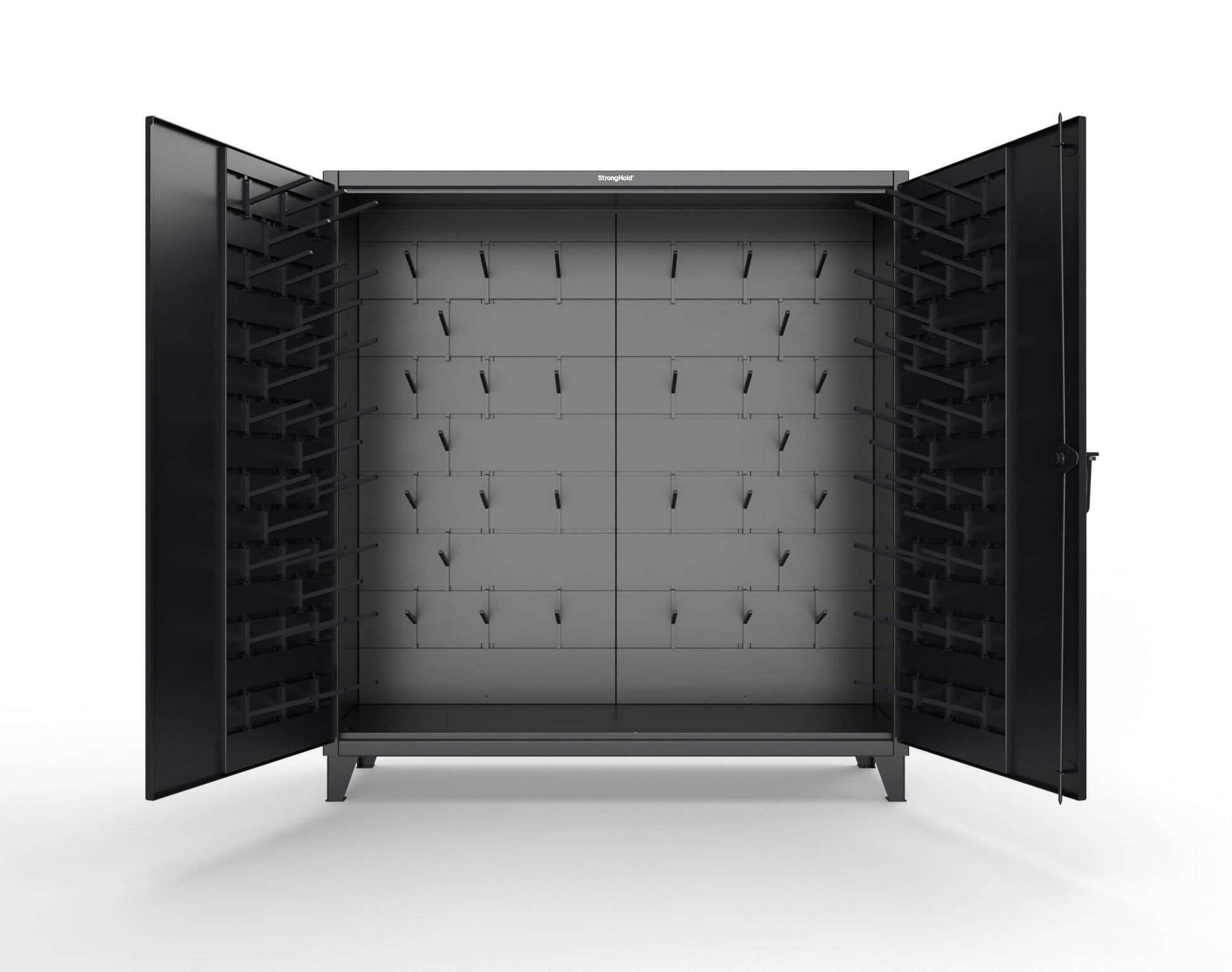 Extreme Duty 12 GA Rigging Cabinet with Hooks - 72 In. W x 24 In. D x 78 In. H - 66-BB-240W/Hooks-9005