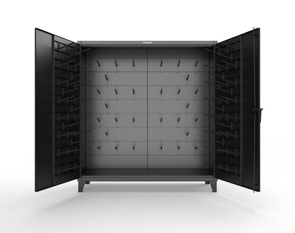Extreme Duty 12 GA Rigging Cabinet with Hooks - 72 In. W x 24 In. D x 78 In. H - 66-BB-240W/Hooks-9005