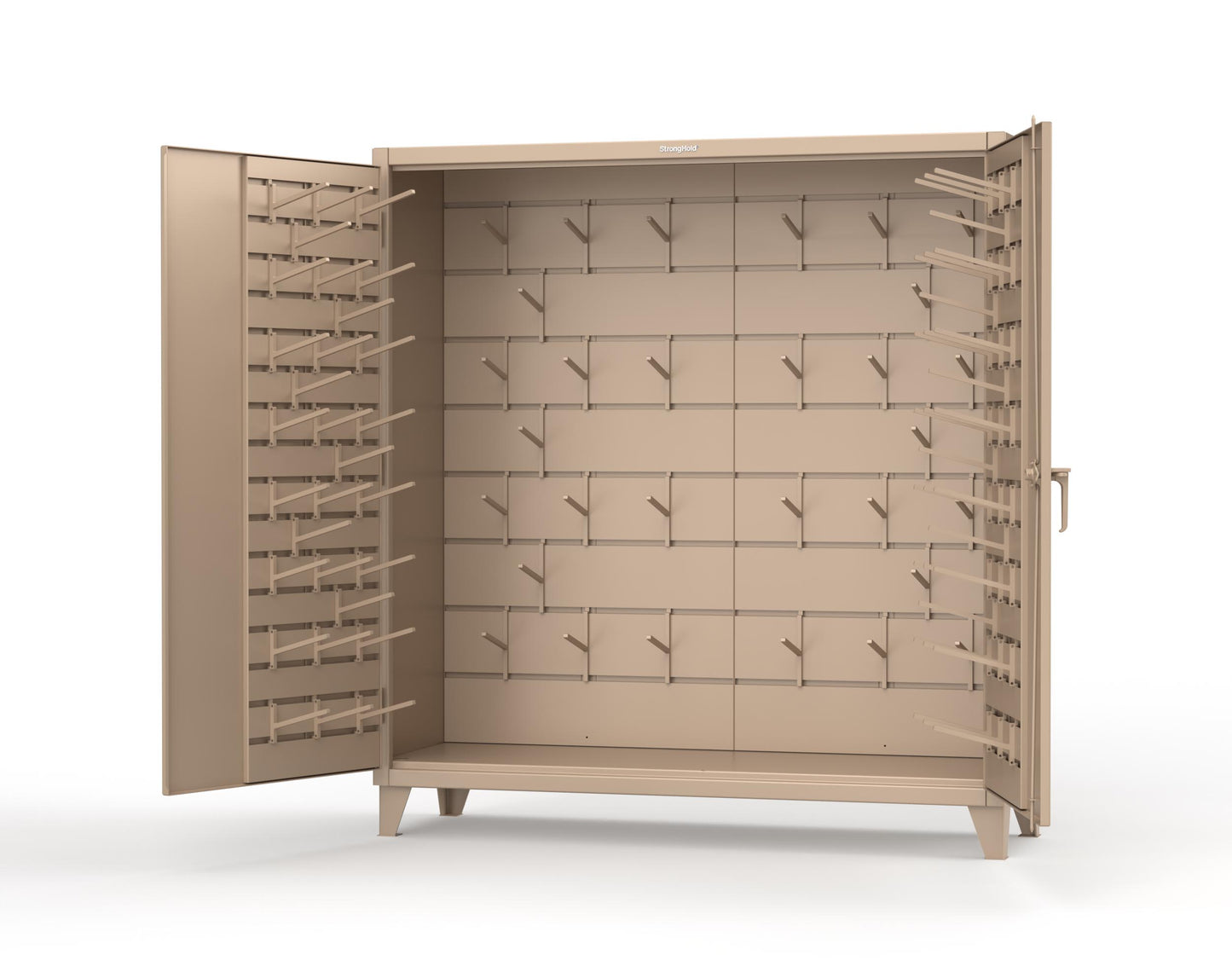 Extreme Duty 12 GA Rigging Cabinet with Hooks - 72 In. W x 24 In. D x 78 In. H - 66-BB-240W/Hooks-1019