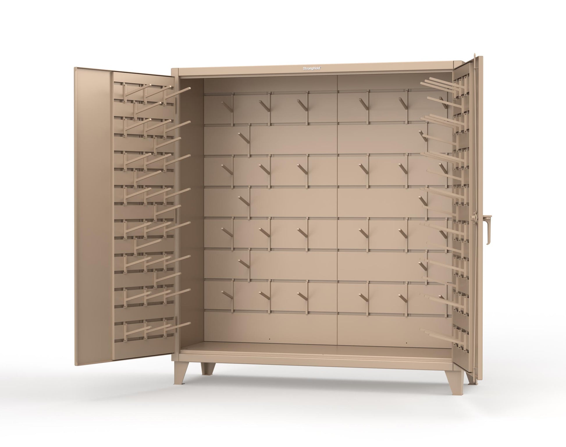 Extreme Duty 12 GA Rigging Cabinet with Hooks - 72 In. W x 24 In. D x 78 In. H - 66-BB-240W/Hooks-1019