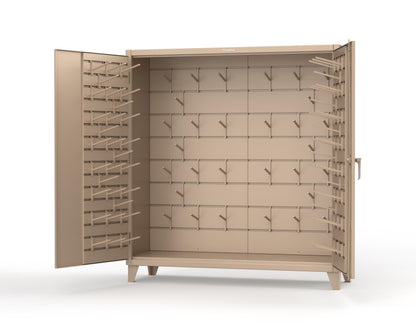 Extreme Duty 12 GA Rigging Cabinet with Hooks - 72 In. W x 24 In. D x 78 In. H - 66-BB-240W/Hooks-1019