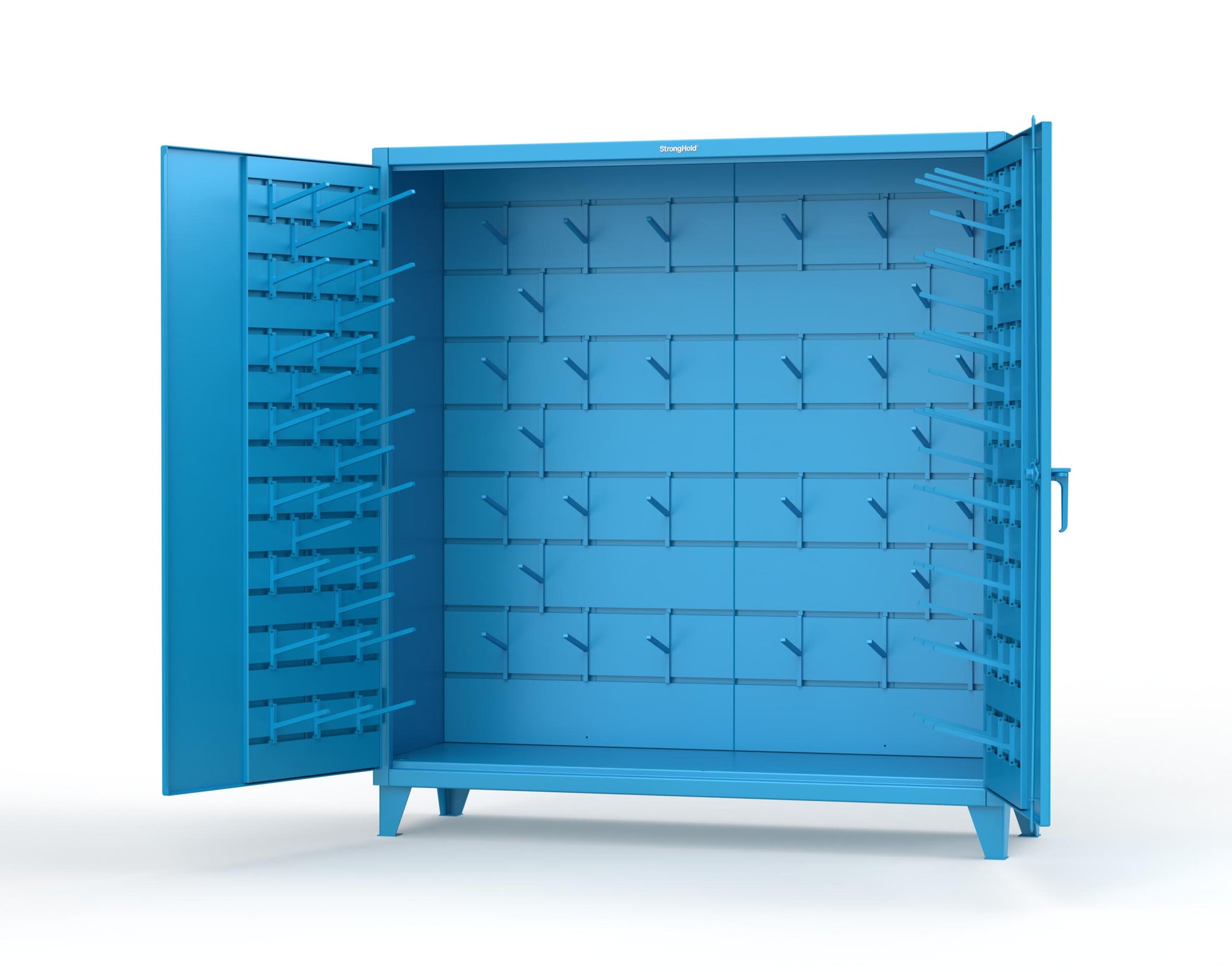 Extreme Duty 12 GA Rigging Cabinet with Hooks - 72 In. W x 24 In. D x 78 In. H - 66-BB-240W/Hooks-5012