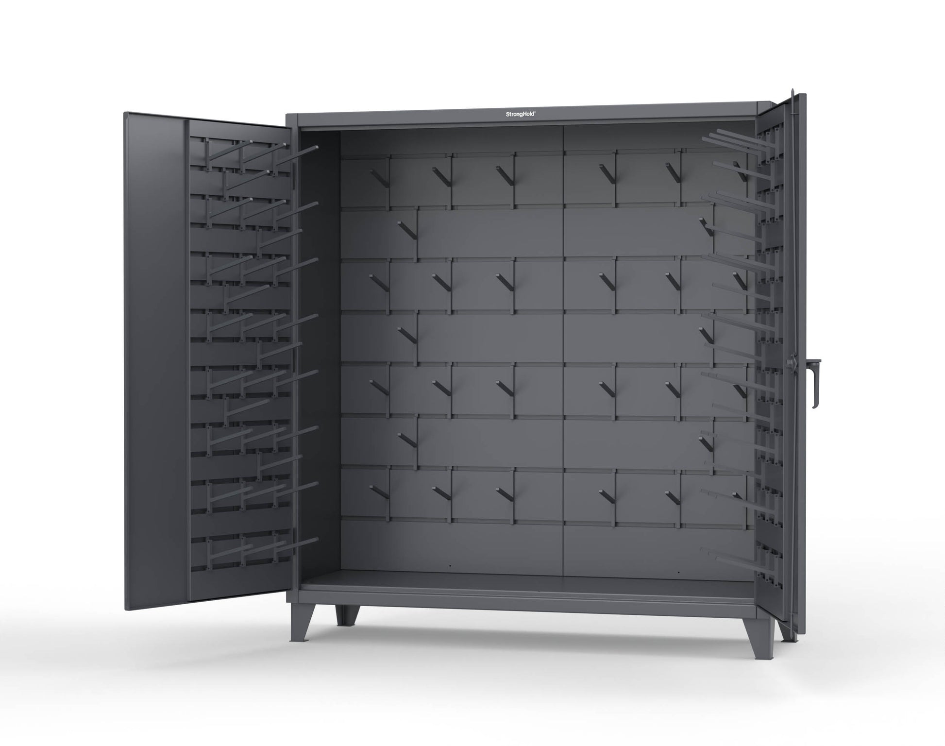 Extreme Duty 12 GA Rigging Cabinet with Hooks - 72 In. W x 24 In. D x 78 In. H - 66-BB-240W/Hooks-7024