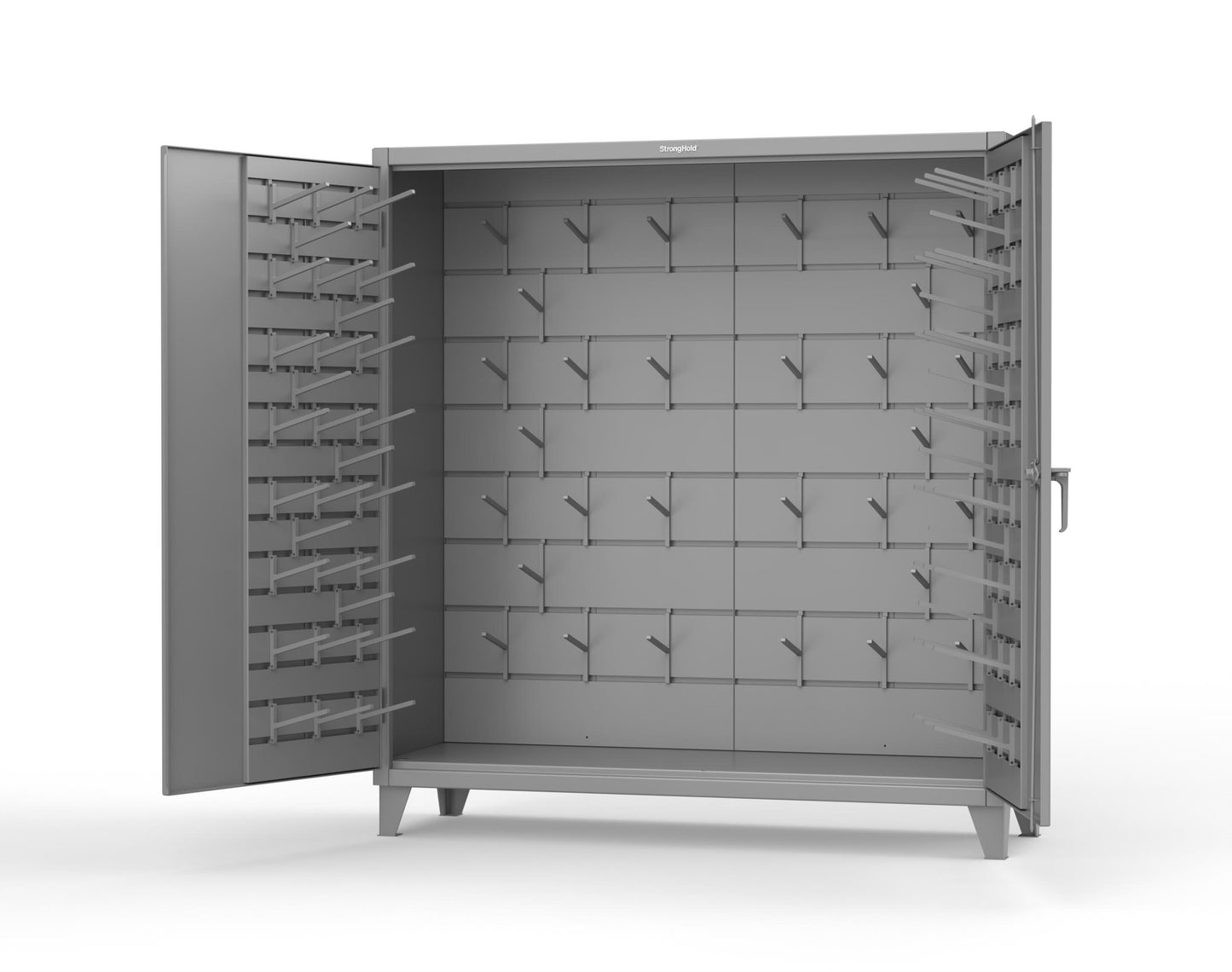 Extreme Duty 12 GA Rigging Cabinet with Hooks - 72 In. W x 24 In. D x 78 In. H - 66-BB-240W/Hooks-7037