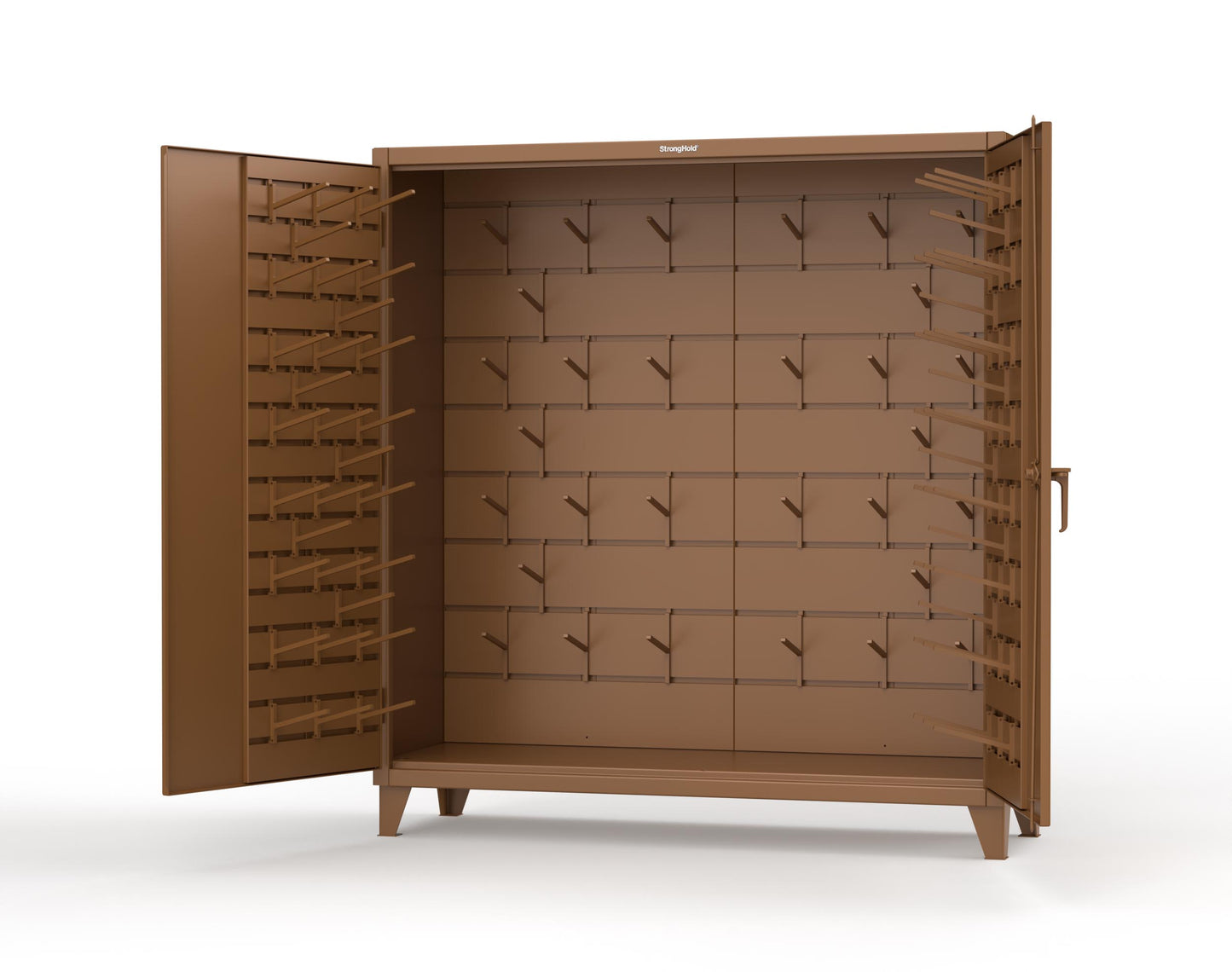 Extreme Duty 12 GA Rigging Cabinet with Hooks - 72 In. W x 24 In. D x 78 In. H - 66-BB-240W/Hooks-8025