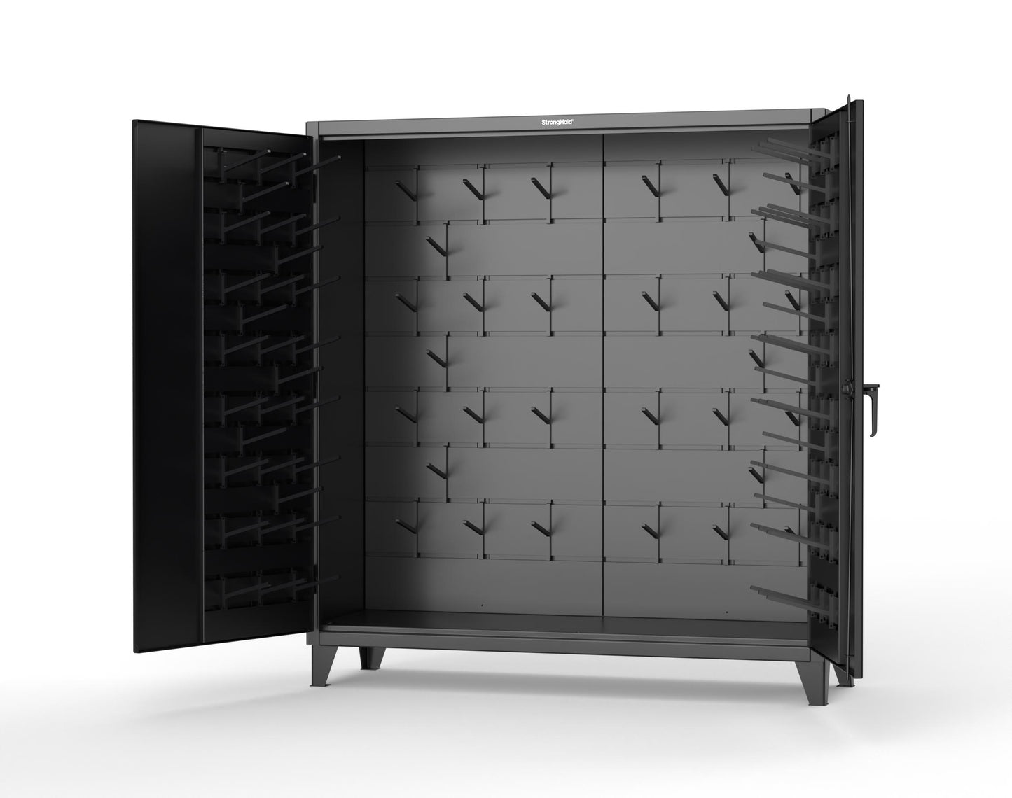 Extreme Duty 12 GA Rigging Cabinet with Hooks - 72 In. W x 24 In. D x 78 In. H - 66-BB-240W/Hooks-9005