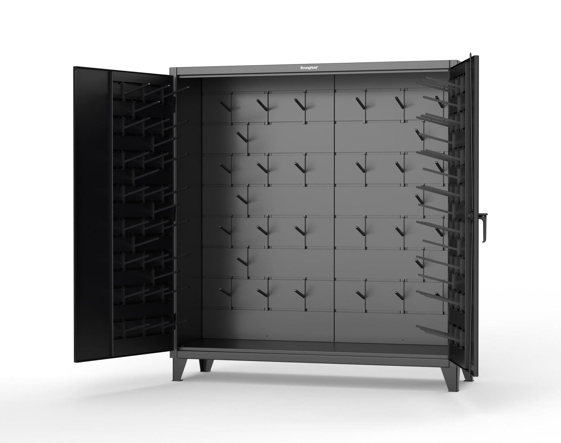 Extreme Duty 12 GA Rigging Cabinet with Hooks - 72 In. W x 24 In. D x 78 In. H - 66-BB-240W/Hooks-9005
