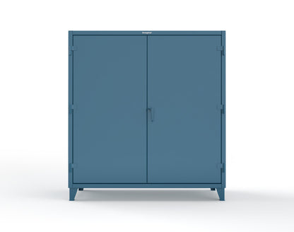 Extreme Duty 12 GA Janitorial Cabinet with 4 Shelves - 72 In. W x 24 In. D x 78 In. H - 66-BC-244-5001
