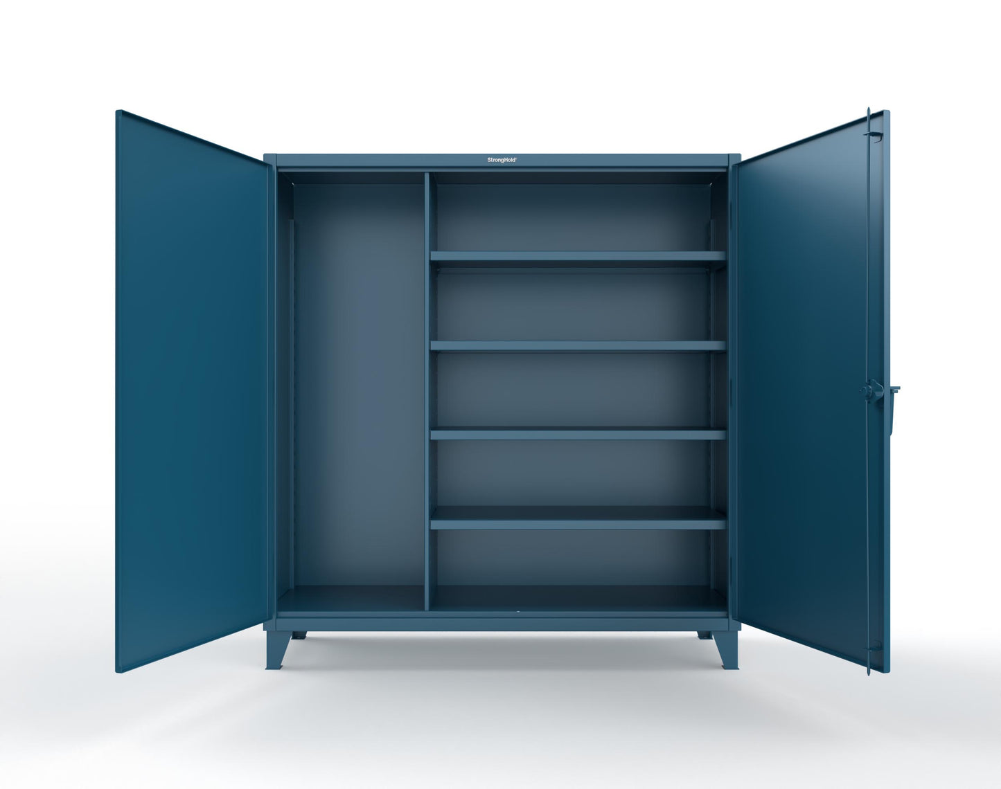Extreme Duty 12 GA Janitorial Cabinet with 4 Shelves - 72 In. W x 24 In. D x 78 In. H - 66-BC-244-5001