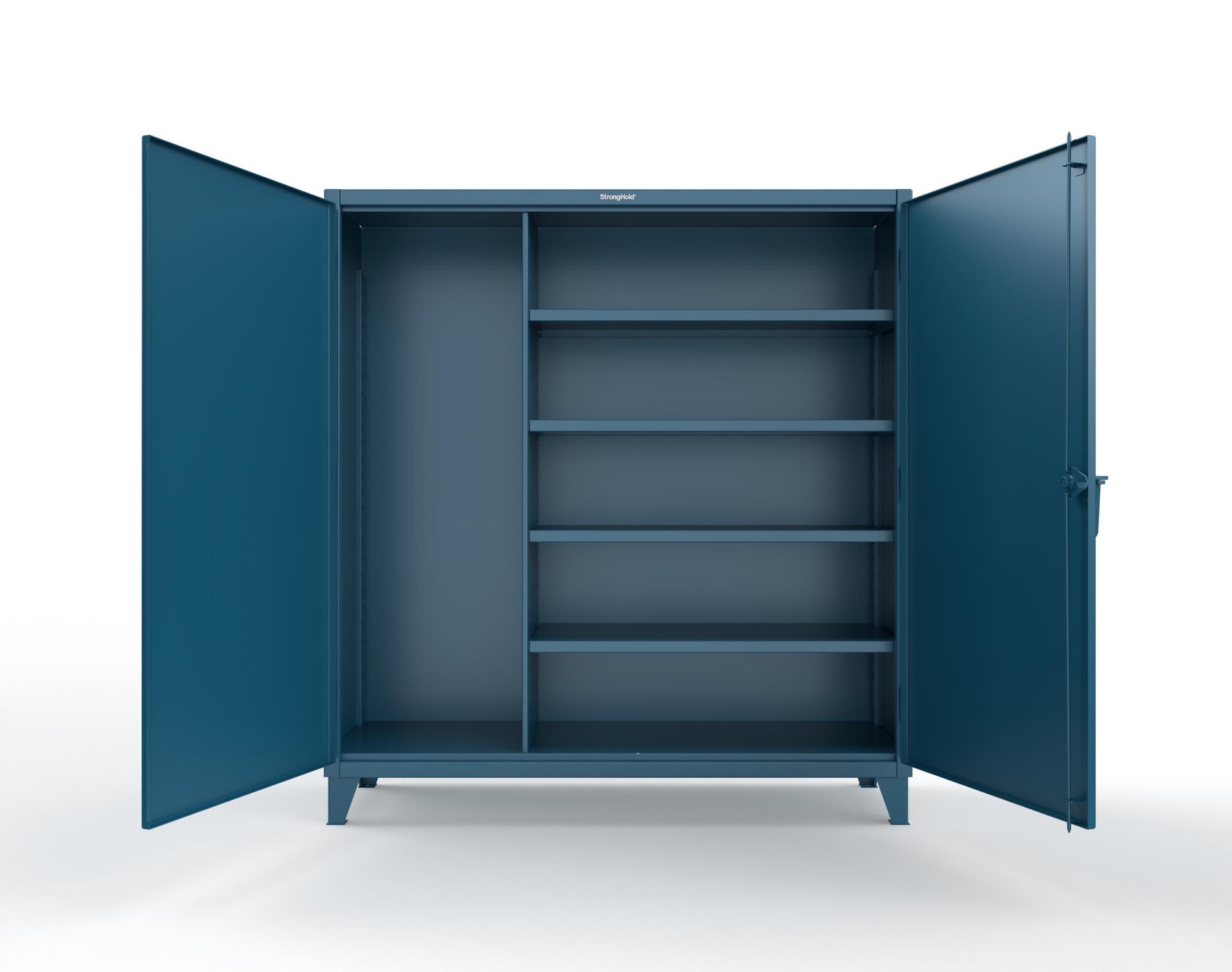 Extreme Duty 12 GA Janitorial Cabinet with 4 Shelves - 72 In. W x 24 In. D x 78 In. H - 66-BC-244-5001
