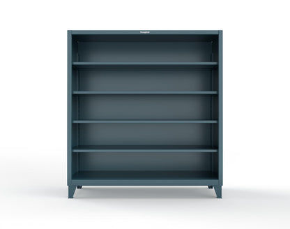 Extreme Duty 12 GA Closed Shelving Unit with 4 Shelves - 72 In. W x 24 In. D x 72 In. H - 66-CSU-244-5001
