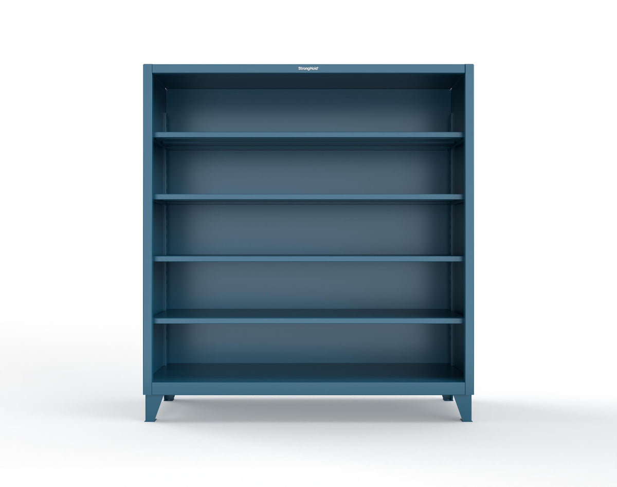 Extreme Duty 12 GA Closed Shelving Unit with 4 Shelves - 72 In. W x 24 In. D x 72 In. H - 66-CSU-244-5010