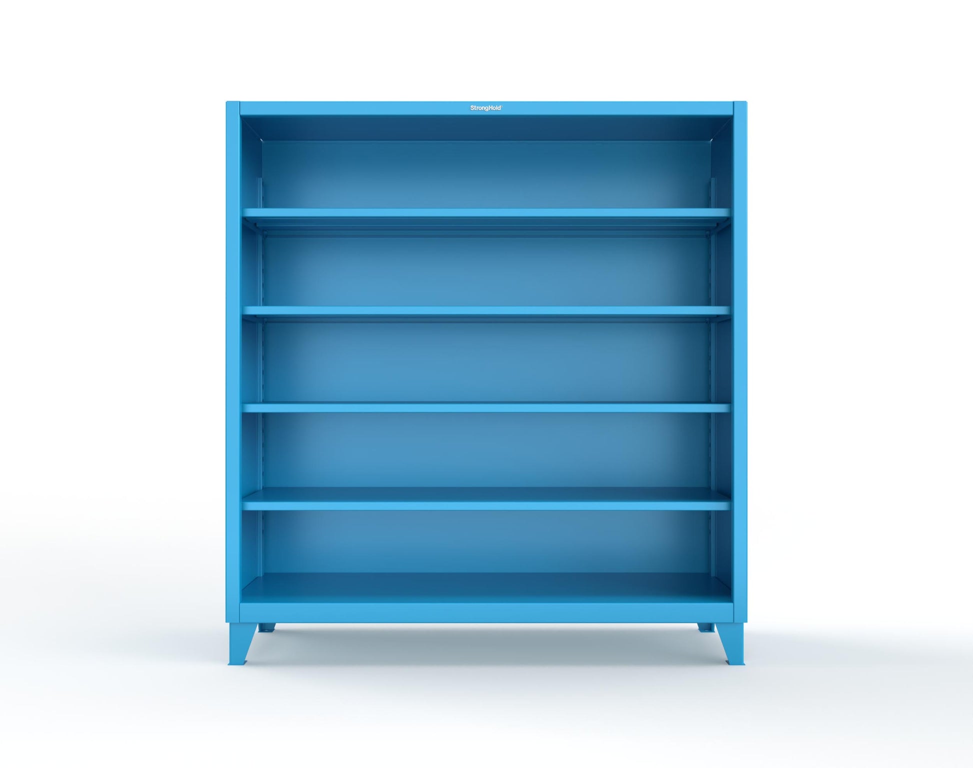 Extreme Duty 12 GA Closed Shelving Unit with 4 Shelves - 72 In. W x 24 In. D x 72 In. H - 66-CSU-244-5012