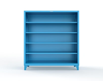 Extreme Duty 12 GA Closed Shelving Unit with 4 Shelves - 72 In. W x 24 In. D x 72 In. H - 66-CSU-244-5012