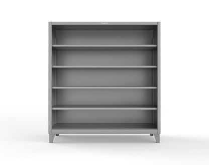 Extreme Duty 12 GA Closed Shelving Unit with 4 Shelves - 72 In. W x 24 In. D x 72 In. H - 66-CSU-244-7037