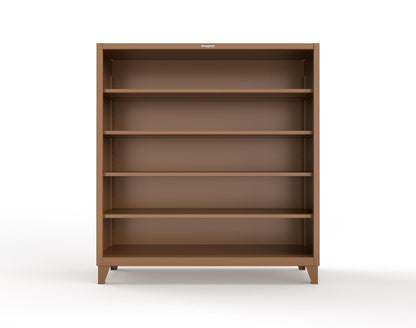 Extreme Duty 12 GA Closed Shelving Unit with 4 Shelves - 72 In. W x 24 In. D x 72 In. H - 66-CSU-244-8008