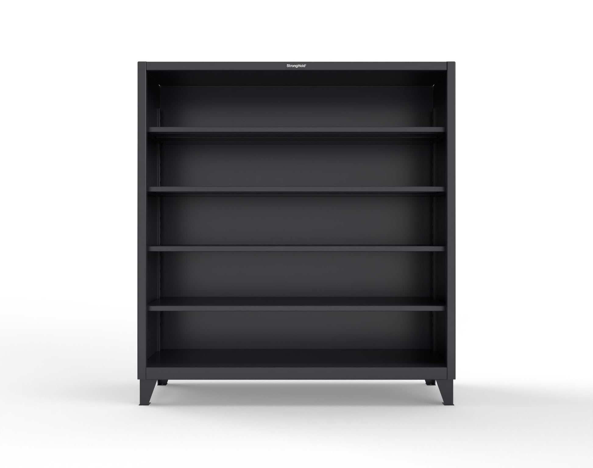 Extreme Duty 12 GA Closed Shelving Unit with 4 Shelves - 72 In. W x 24 In. D x 72 In. H - 66-CSU-244-9005