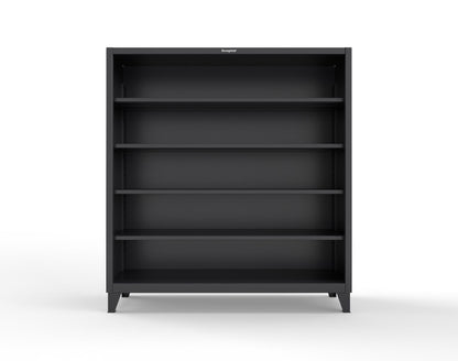 Extreme Duty 12 GA Closed Shelving Unit with 4 Shelves - 72 In. W x 24 In. D x 72 In. H - 66-CSU-244-9005