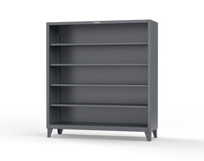 Extreme Duty 12 GA Closed Shelving Unit with 4 Shelves - 72 In. W x 24 In. D x 72 In. H - 66-CSU-244-7024