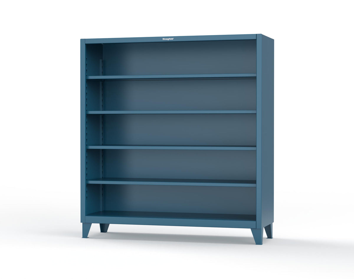 Extreme Duty 12 GA Closed Shelving Unit with 4 Shelves - 72 In. W x 24 In. D x 72 In. H - 66-CSU-244-5010