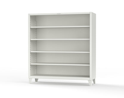 Extreme Duty 12 GA Closed Shelving Unit with 4 Shelves - 72 In. W x 24 In. D x 72 In. H - 66-CSU-244-9003
