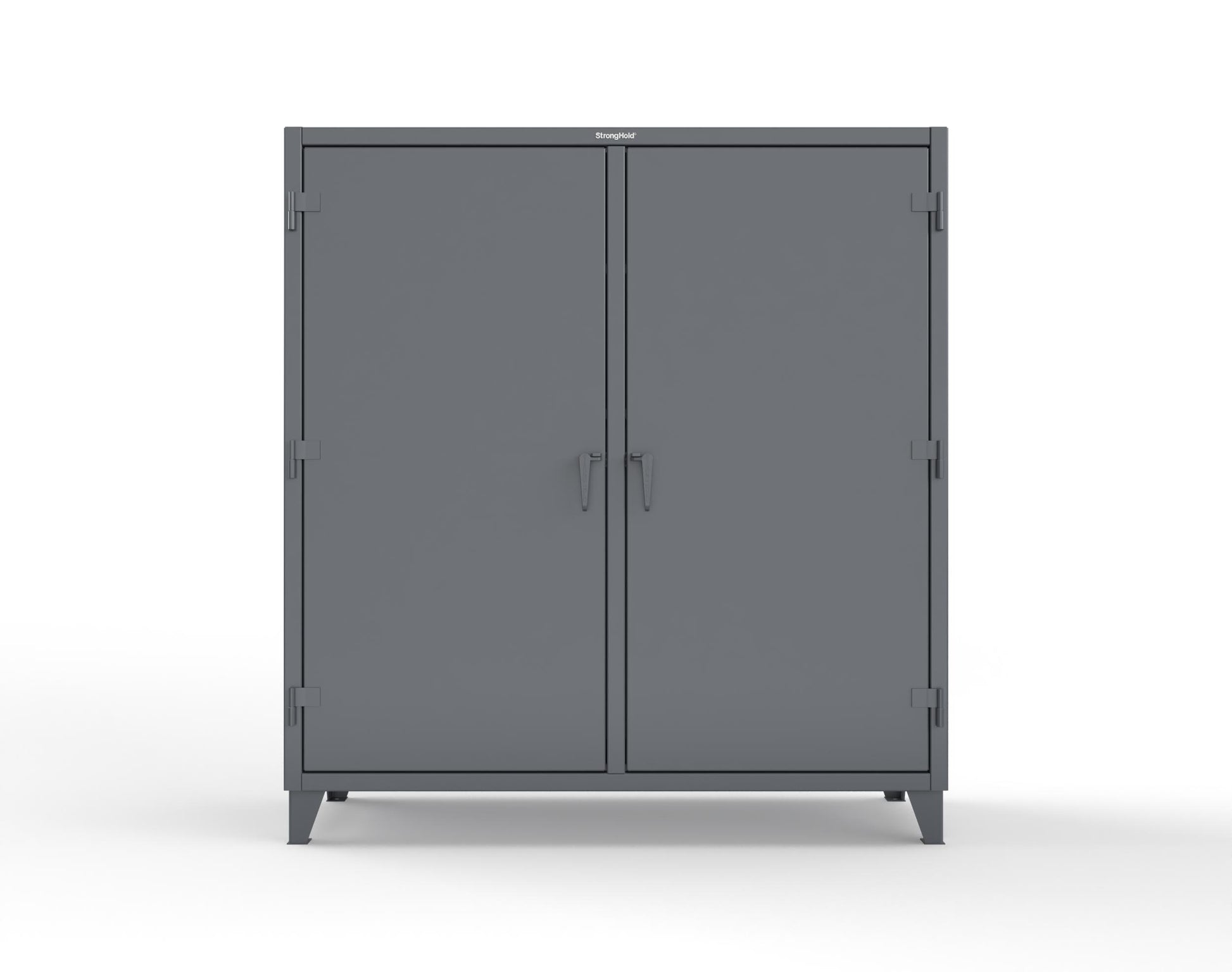 Extreme Duty 12 GA Double Shift Cabinet with 14 Drawers, 4 Shelves - 72 In. W x 24 In. D x 78 In. H - 66-DS-244-14DB-7024