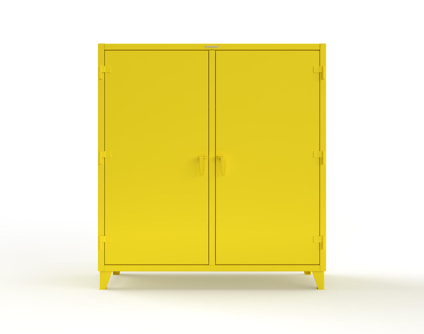 Extreme Duty 12 GA Double Shift Cabinet with 14 Drawers, 4 Shelves - 72 In. W x 24 In. D x 78 In. H - 66-DS-244-14DB-1021