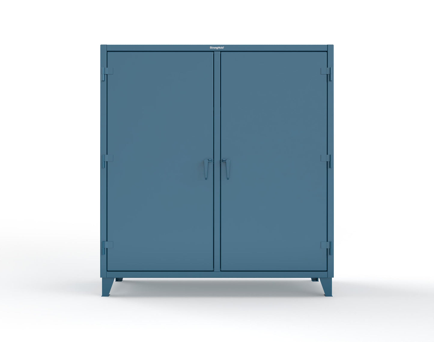 Extreme Duty 12 GA Double Shift Cabinet with 14 Drawers, 4 Shelves - 72 In. W x 24 In. D x 78 In. H - 66-DS-244-14DB-5001