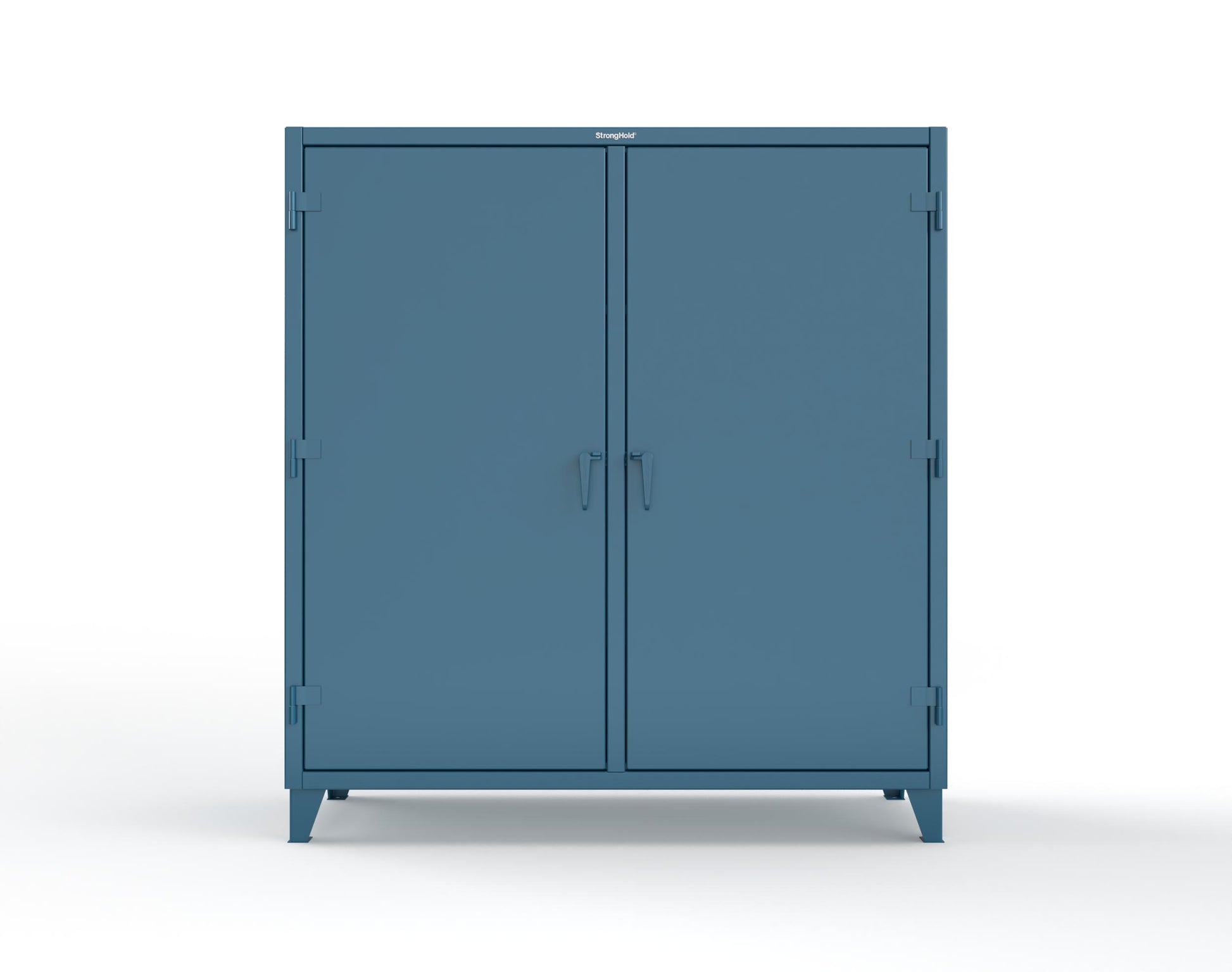 Extreme Duty 12 GA Double Shift Cabinet with 14 Drawers, 4 Shelves - 72 In. W x 24 In. D x 78 In. H - 66-DS-244-14DB-5001