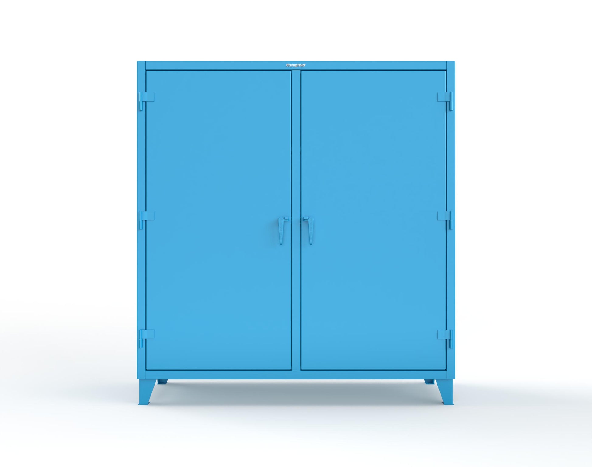 Extreme Duty 12 GA Double Shift Cabinet with 14 Drawers, 4 Shelves - 72 In. W x 24 In. D x 78 In. H - 66-DS-244-14DB-5012