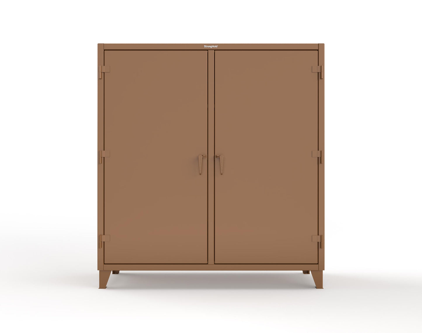 Extreme Duty 12 GA Double Shift Cabinet with 14 Drawers, 4 Shelves - 72 In. W x 24 In. D x 78 In. H - 66-DS-244-14DB-8008