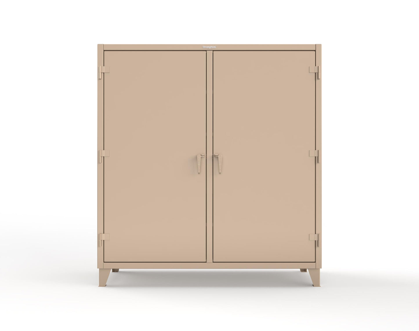 Extreme Duty 12 GA Double Shift Cabinet with 10 Drawers, 6 Shelves - 72 In. W x 24 In. D x 78 In. H - 66-DS-246-10DB-1019