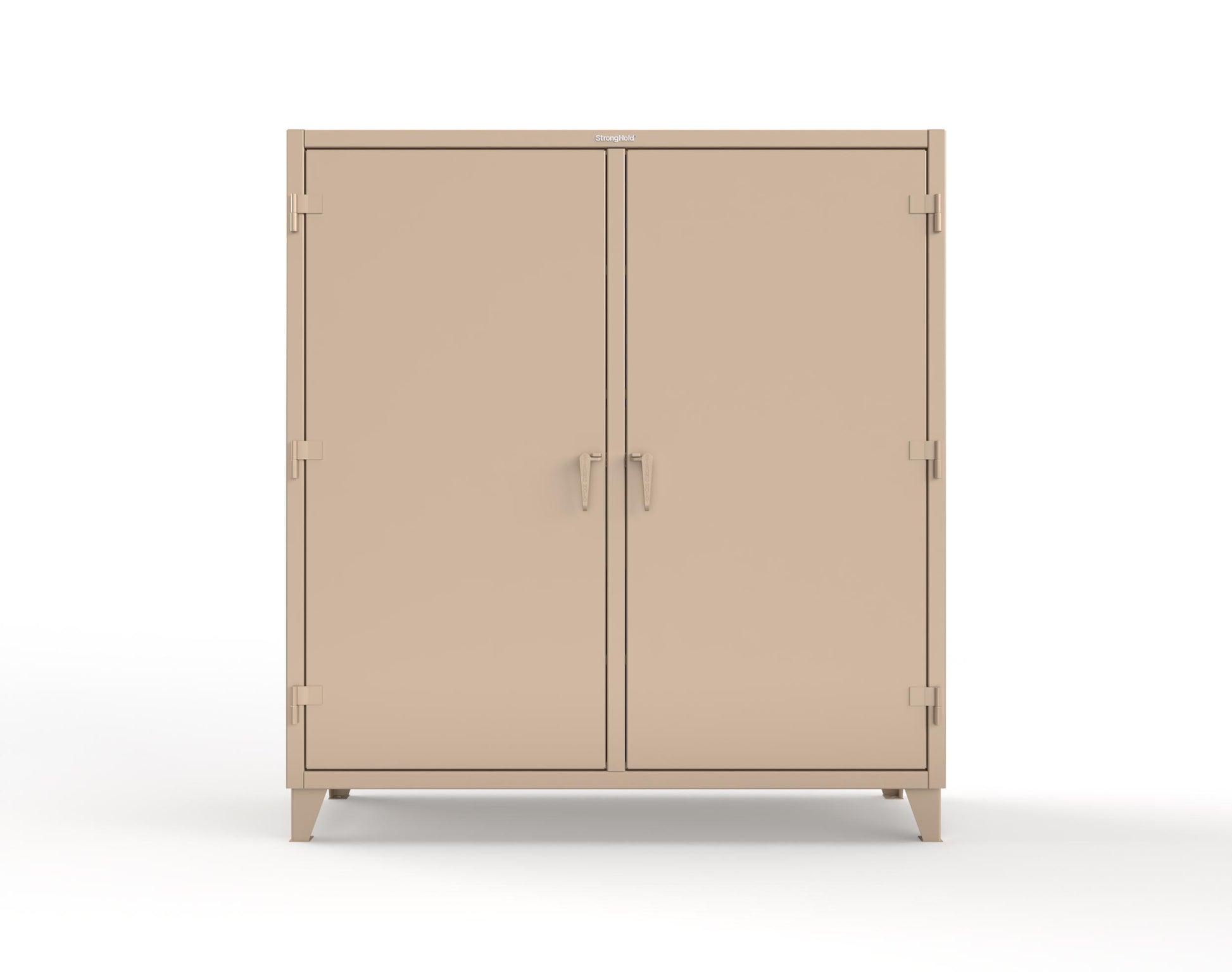 Extreme Duty 12 GA Double Shift Cabinet with 10 Drawers, 6 Shelves - 72 In. W x 24 In. D x 78 In. H - 66-DS-246-10DB-1019