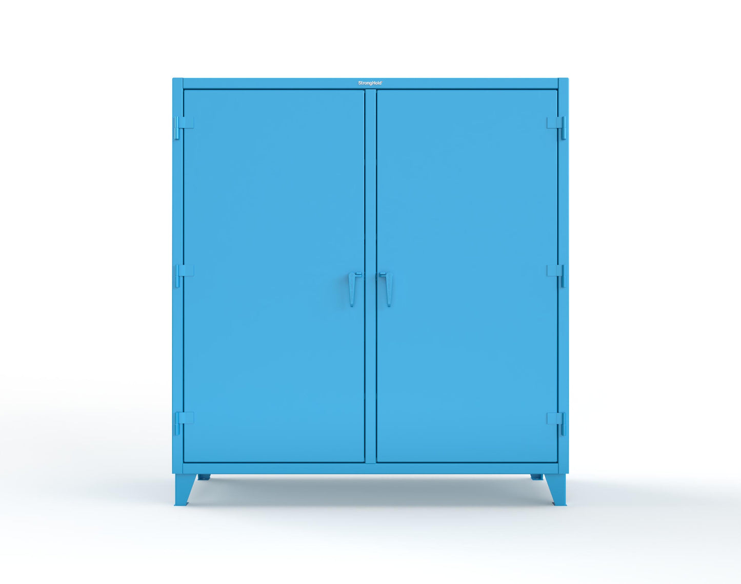 Extreme Duty 12 GA Double Shift Cabinet with 10 Drawers, 6 Shelves - 72 In. W x 24 In. D x 78 In. H - 66-DS-246-10DB-5012