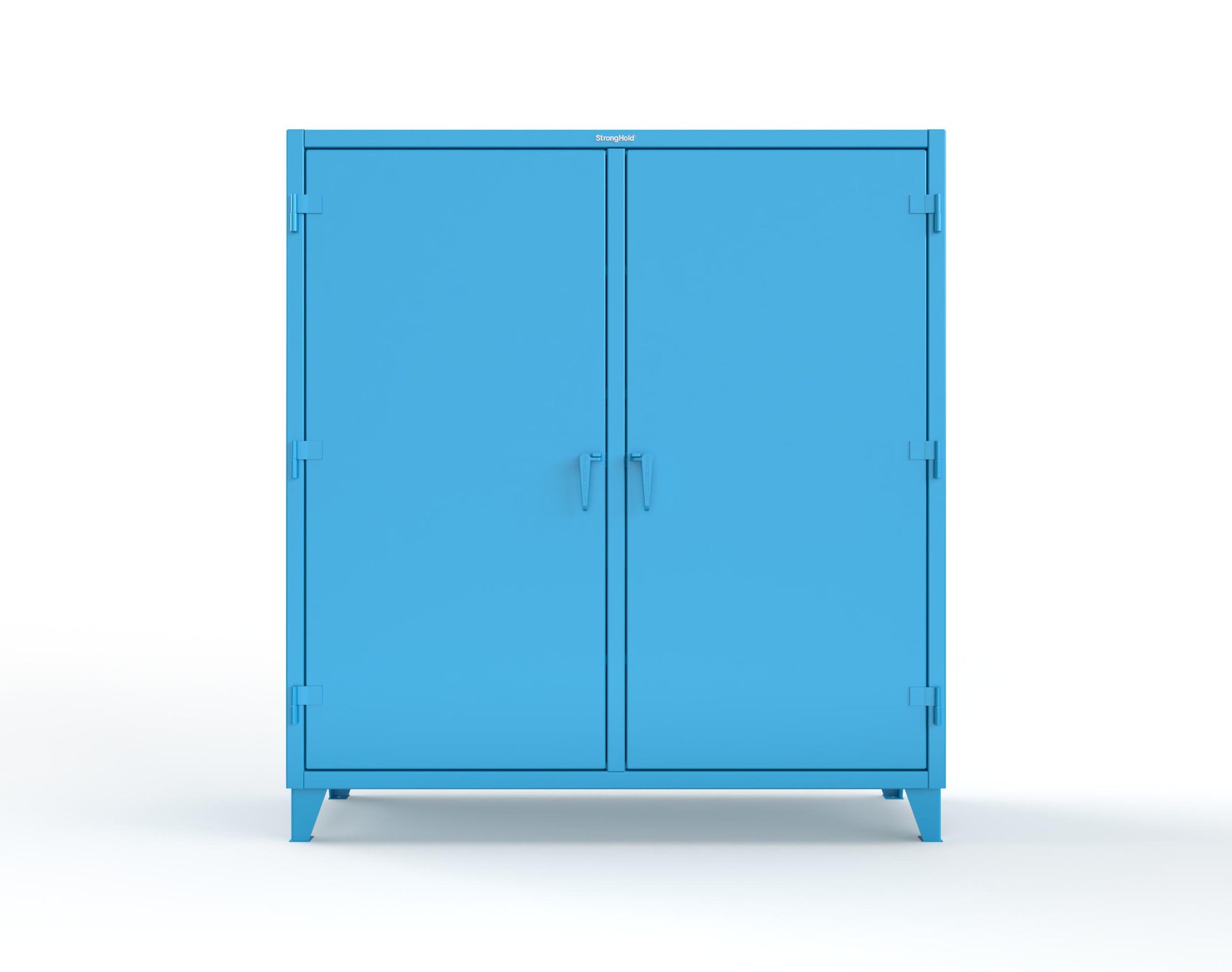 Extreme Duty 12 GA Double Shift Cabinet with 10 Drawers, 6 Shelves - 72 In. W x 24 In. D x 78 In. H - 66-DS-246-10DB-5012