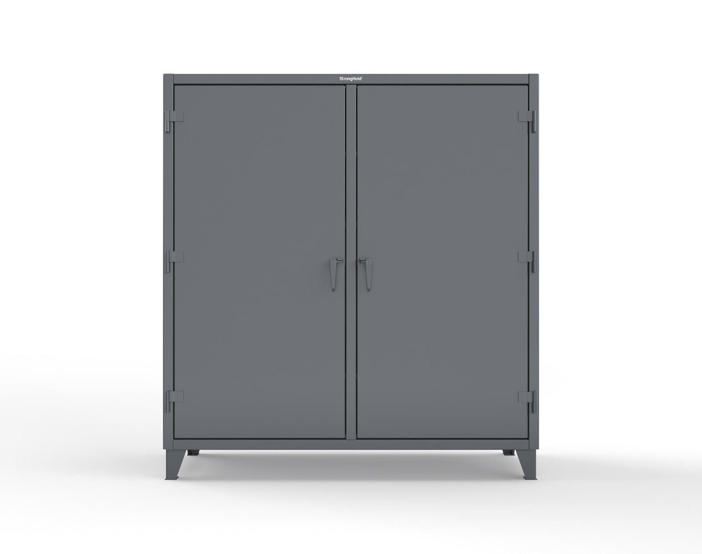 Extreme Duty 12 GA Double Shift Cabinet with 10 Drawers, 6 Shelves - 72 In. W x 24 In. D x 78 In. H - 66-DS-246-10DB-7024
