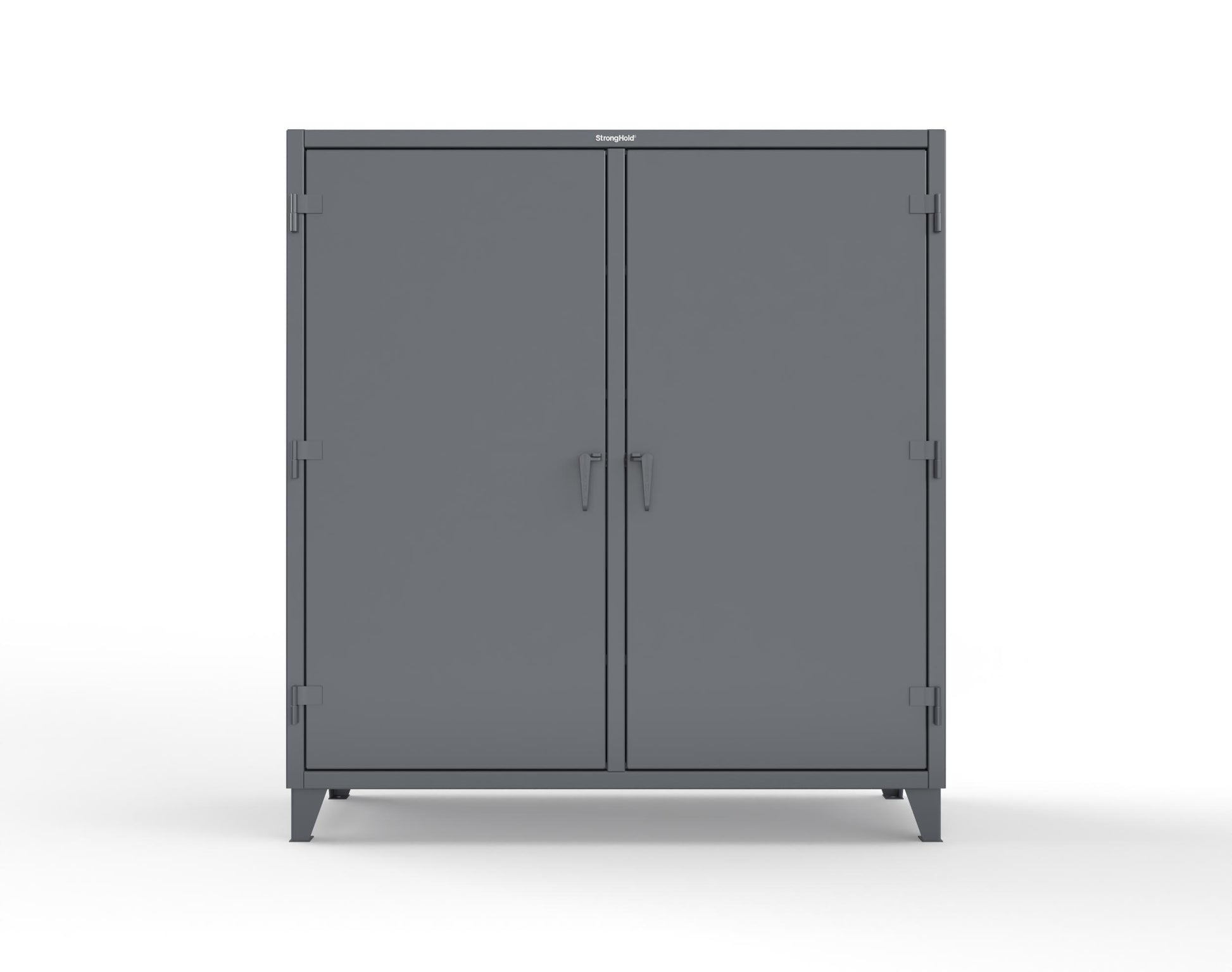 Extreme Duty 12 GA Double Shift Cabinet with 10 Drawers, 6 Shelves - 72 In. W x 24 In. D x 78 In. H - 66-DS-246-10DB-7024