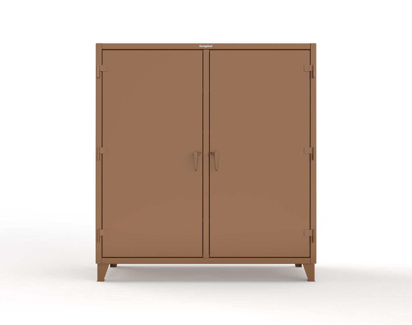 Extreme Duty 12 GA Double Shift Cabinet with 10 Drawers, 6 Shelves - 72 In. W x 24 In. D x 78 In. H - 66-DS-246-10DB-8008