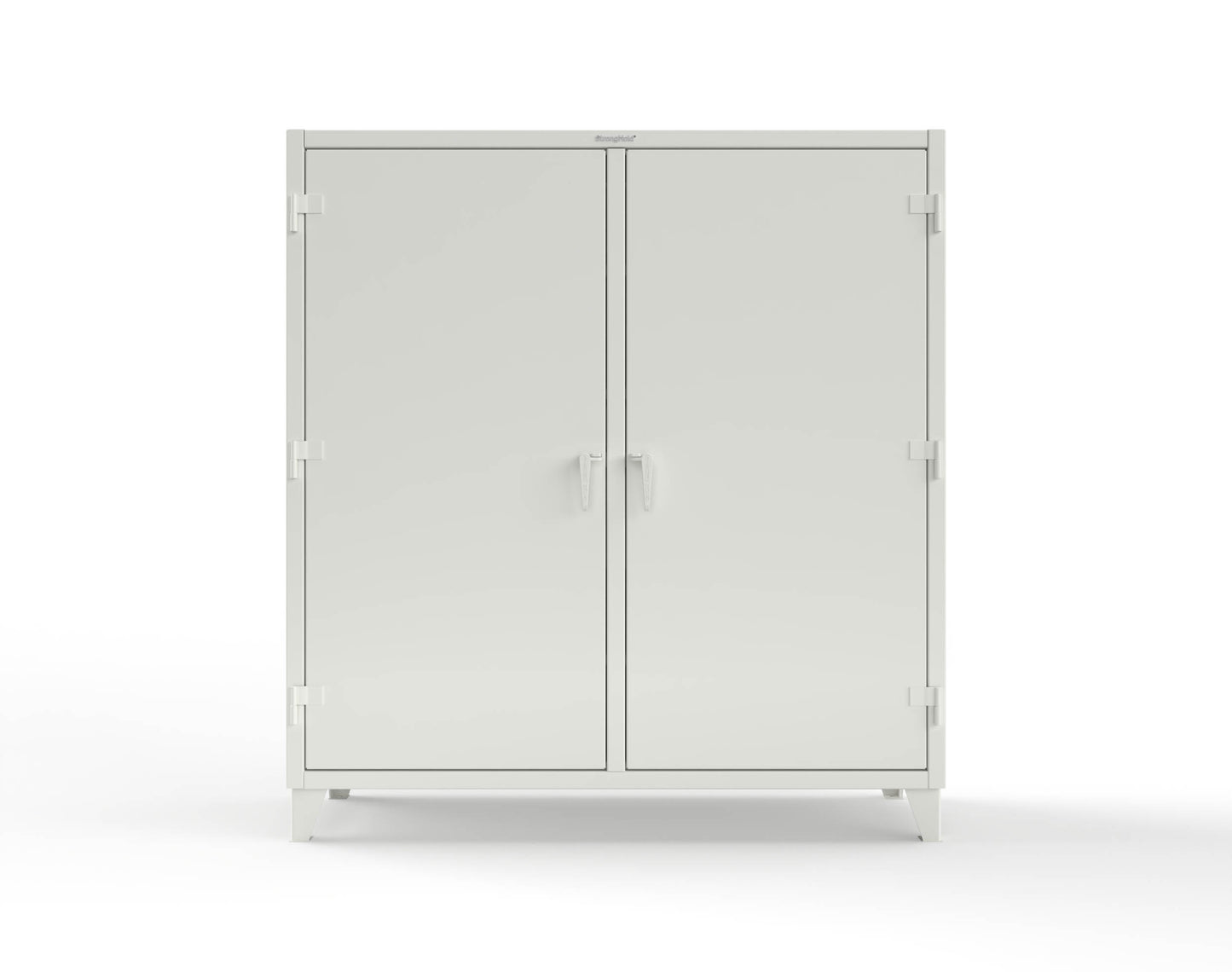 Extreme Duty 12 GA Double Shift Cabinet with 10 Drawers, 6 Shelves - 72 In. W x 24 In. D x 78 In. H - 66-DS-246-10DB-9003