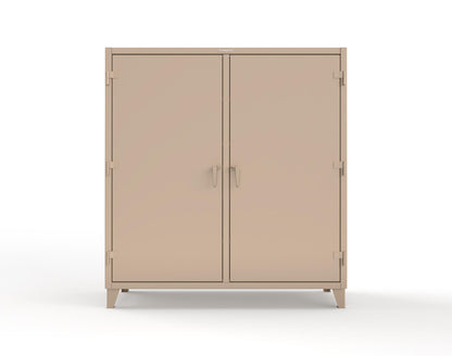 Extreme Duty 12 GA Double Shift Cabinet with 6 Drawers, 6 Shelves - 72 In. W x 24 In. D x 78 In. H - 66-DS-246-6DB-1019